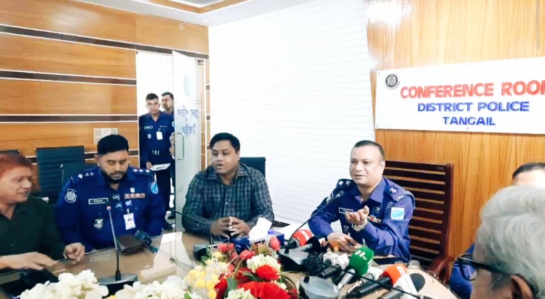 টাঙ্গাইলের তিন সংগঠনের সাংবাদিকদের সঙ্গে নতুন এসপির মতবিনিময় অনুষ্ঠিত