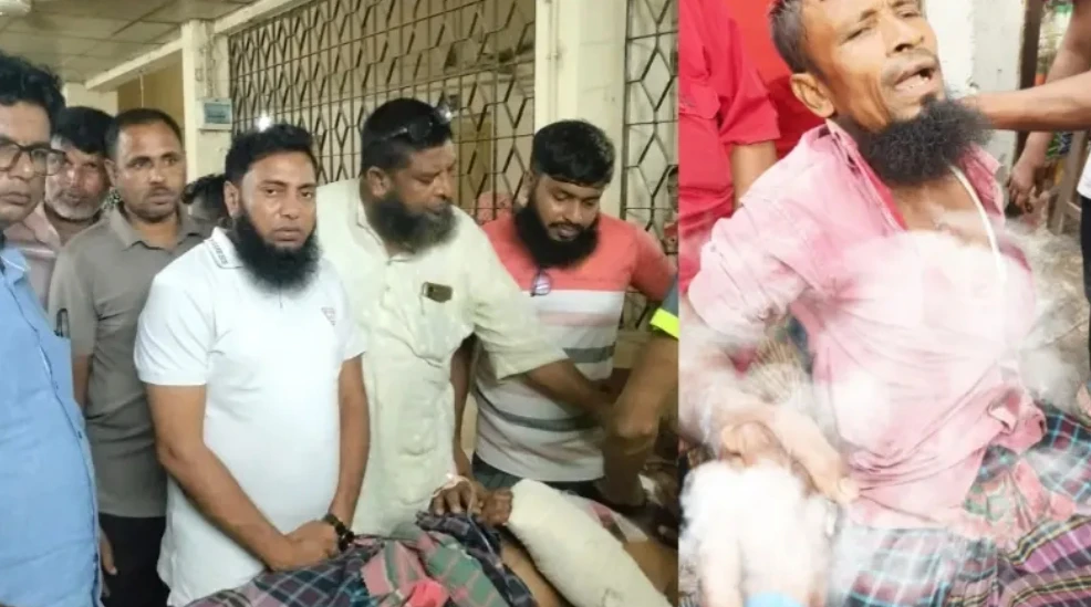 যশোরের বেনাপোল স্থলবন্দরে ফর্কলিফটের মাধ্যমে পণ্য লোড করার সময় ভারী যন্ত্রাংশ বুকে পড়ে আক্তারুল ইসলাম (৫০) নামে এক শ্রমিক গুরুতর আহত হয়েছেন। আশঙ্কাজনক অবস্থায় তাকে যশোর সদর হাসপাতালে ভর্তি করা হয়েছে